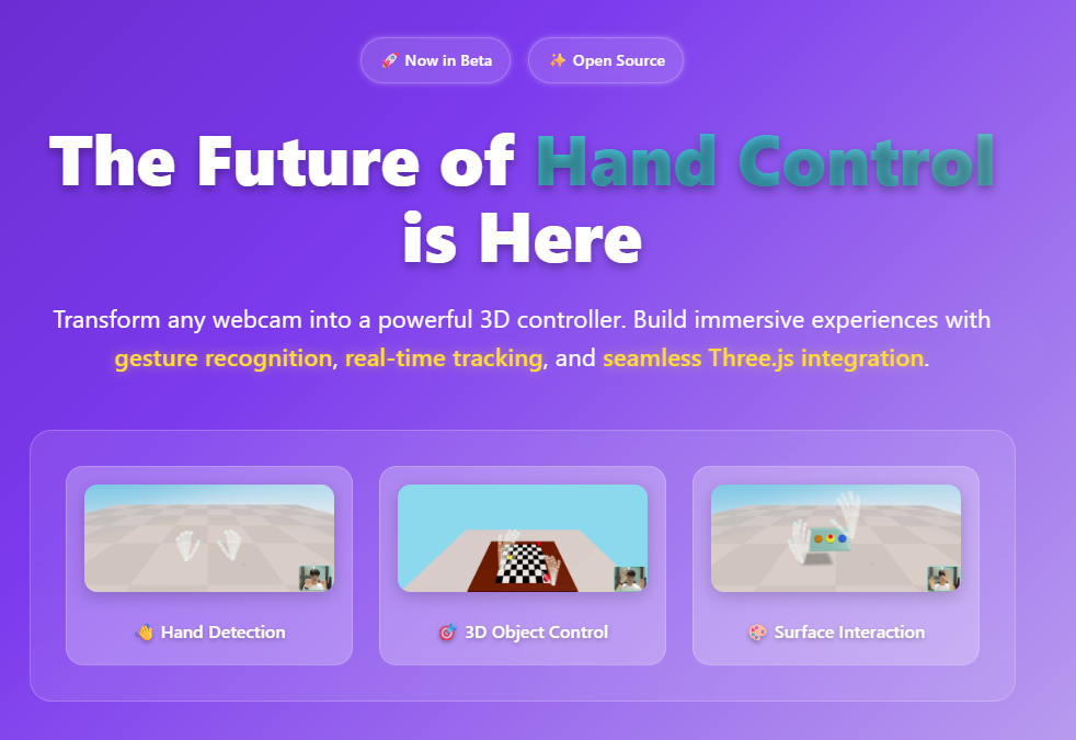 Handible landing page